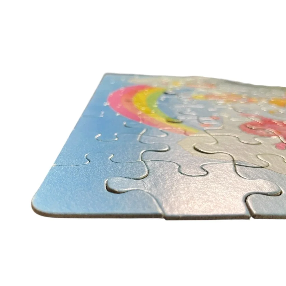 Vintage 1983 Rainbow Brite Roller Coaster 100 Piece Puzzle Golden Hallmark 80s